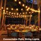 GLUROO 60FT LED Outdoor Patio Lights Waterproof with 30+2 Vintage Bulbs